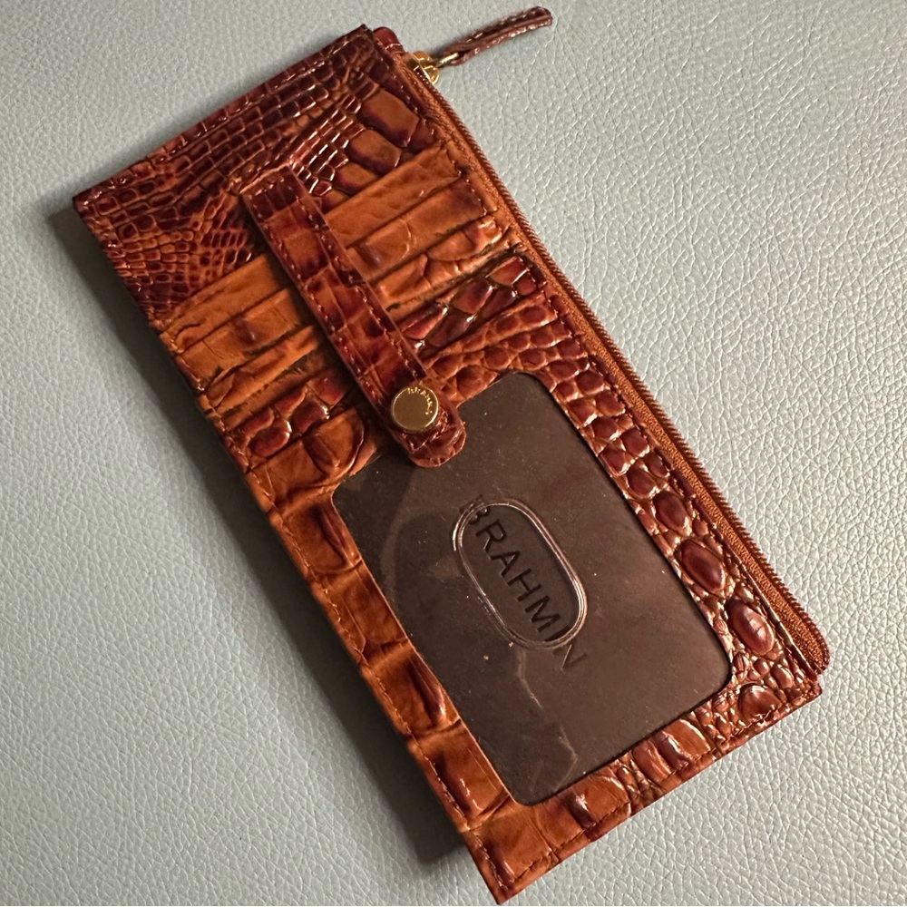 Brahmin Asher Tote & Card Wallet in Pecan Melbourne - Picture 10 of 15